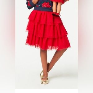 Janie and Jack red tulle skirt